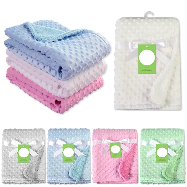 Soft fluffy baby wrap blanket