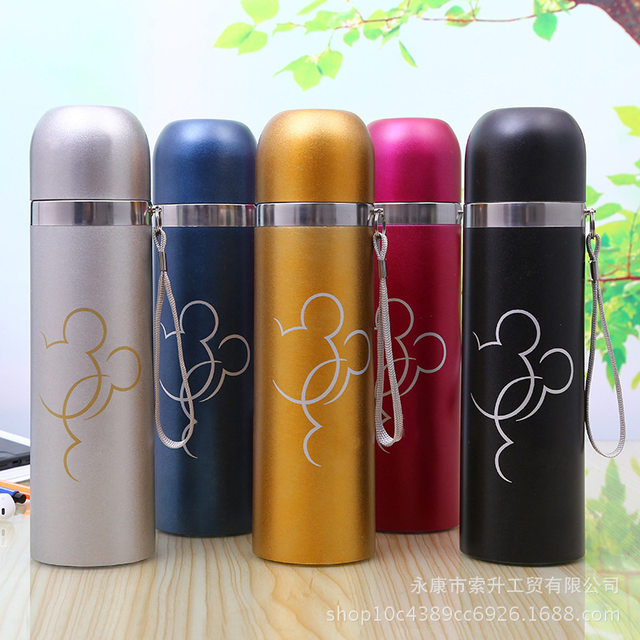 Thermos cartoon stainless coloured steel flask