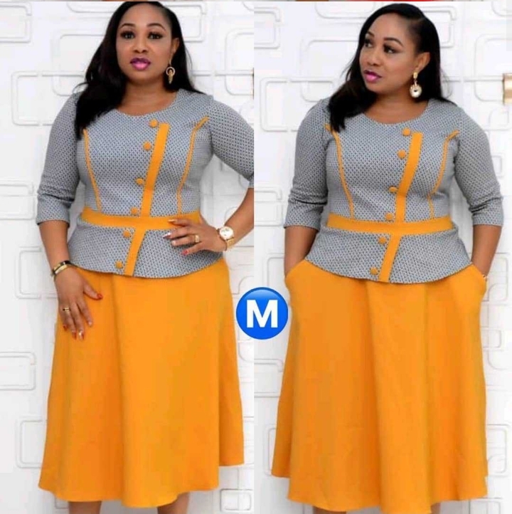 Yellow checker women office workwear