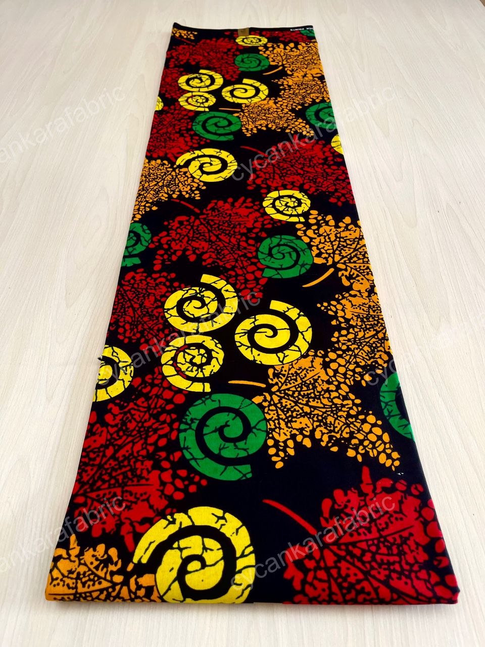 Greenyellow bold 100% cotton ankara fabric