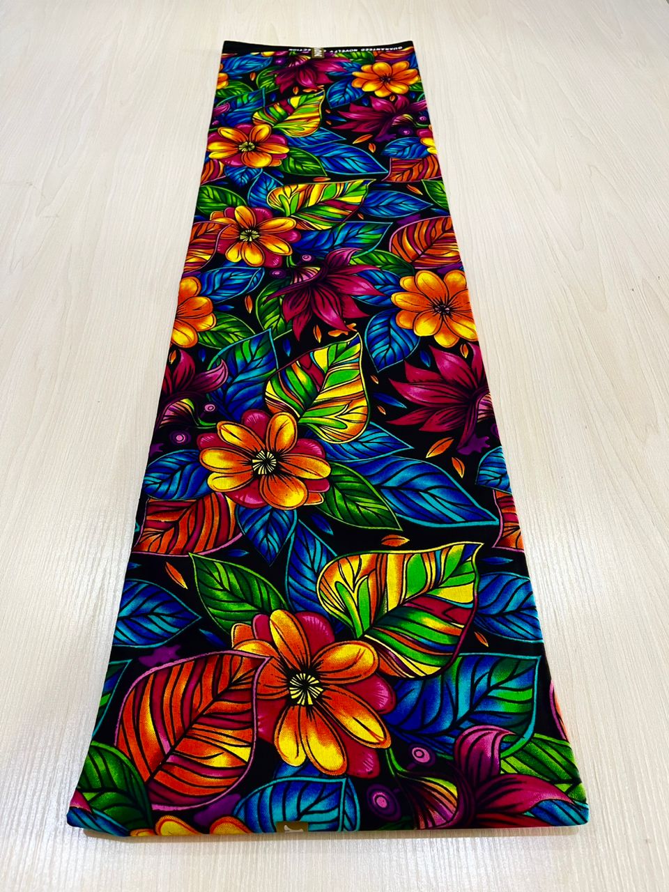 Gorgeous leafy multicolored big ankara fabric